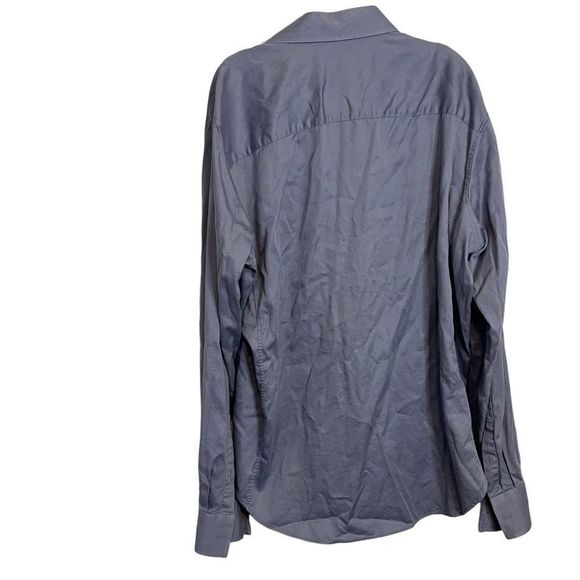 Calvin Klein Men’s Gray Slim Fit Stretch Button Down Dress Shirt size XL. - Picture 5 of 5